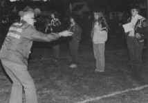 1981 Rehearsal - Mr. Horsky Directing. Clarinet Squad Lisa Weed, Patty Vanezalos, Debbie Mason, Johanna Goss